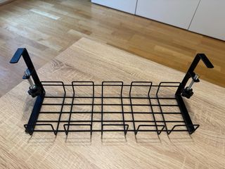 Organizador cables escritorio negro