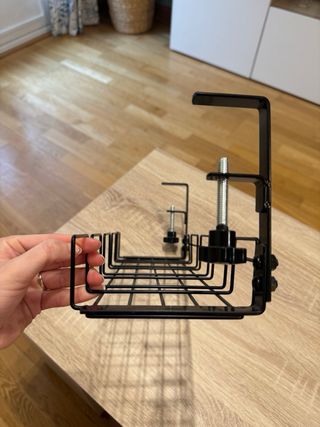 Organizador cables escritorio negro