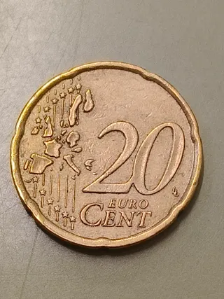 Moneda Griega 20 Céntimos 2002