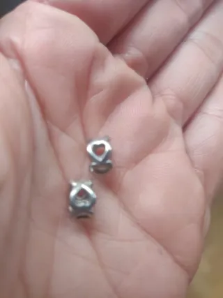 Separadores Pandora Corazón Plata