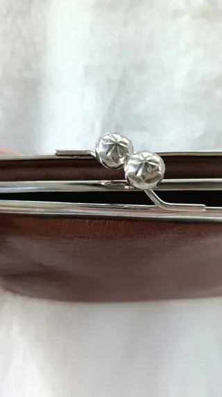 Cartera monedero vintage marrón