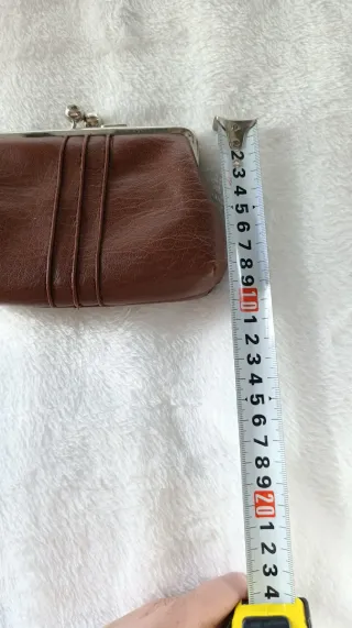 Cartera monedero vintage marrón