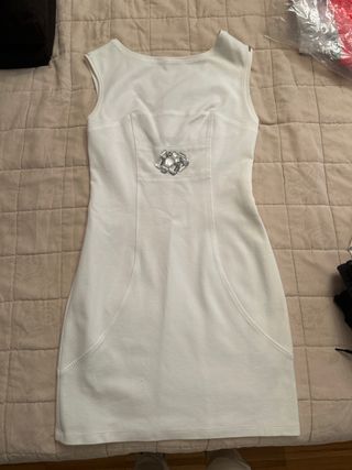 Tubino Liu Jo bianco con gioiello