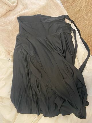 Falda flamenca negra talla única