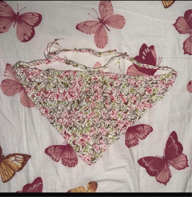 Bandana uncinetto multicolore