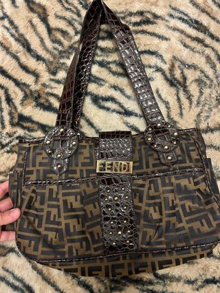 Bolso Fendi Marrón y Dorado