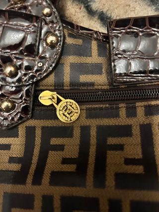 Bolso Fendi Marrón y Dorado