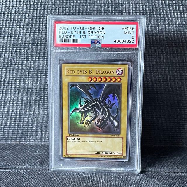 Drago Nero Occhi Rossi 1st Ed PSA 9