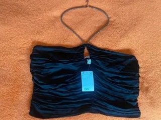 Top H&M fiesta negro talla M