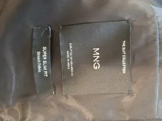 Traje Mango Negro Hombre