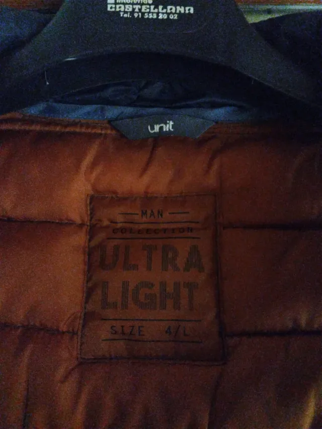 Chaleco acolchado gris talla única