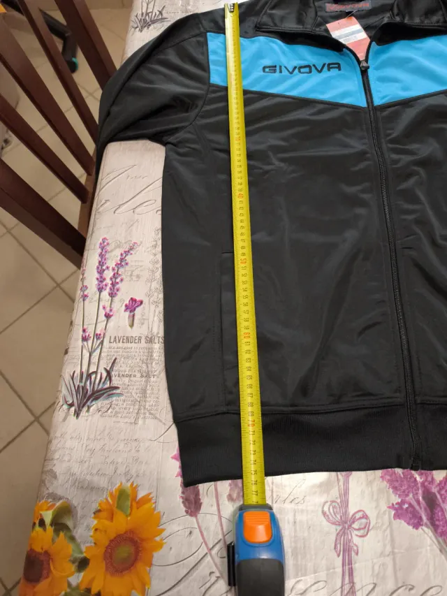 Givova Felpa Uomo Nera e Blu