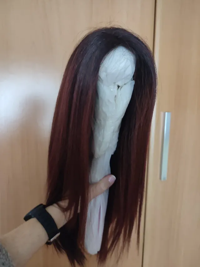 Peluca pelo largo multicolor