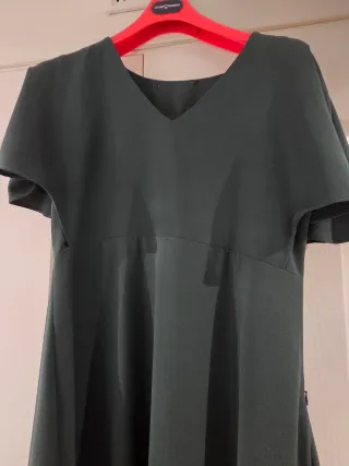 Vestido de fiesta verde oscuro