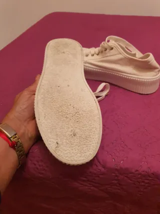 Tenis blancos plataforma
