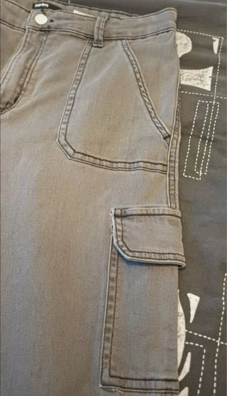 Pantalón Cargo Gris Noon