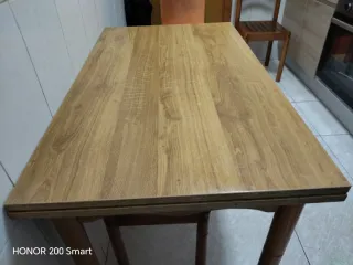 Mesa de cocina extensible madera