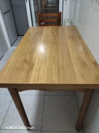 Mesa de cocina extensible madera