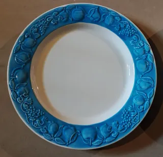 Servizio piatti vintage ceramica blu