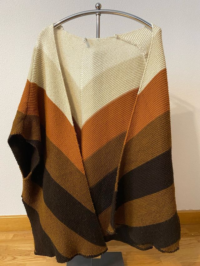 Poncho colores tierra