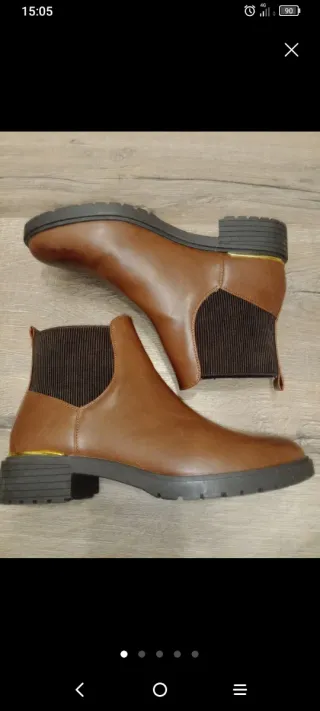 Botines marrones mujer