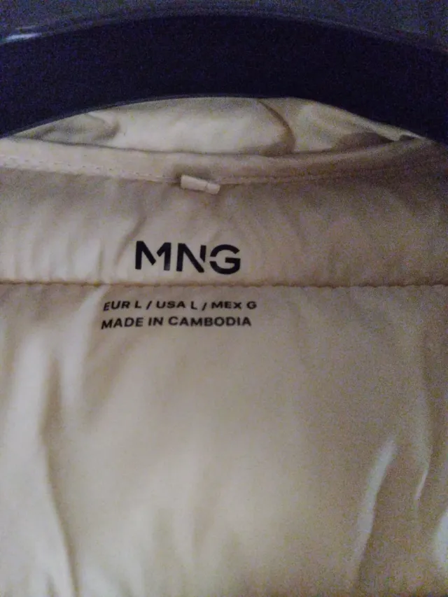 Chaleco acolchado beige Mango mujer