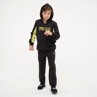 Chándal Puma Niños Negro Amarillo Poliéster