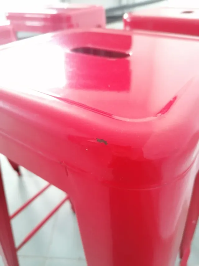 Taburetes Vintage Tolix rojos