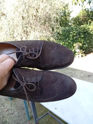 TOD'S Scarpe Derby Pelle Scamosciata Marrone