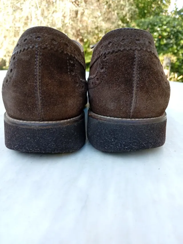 TOD'S Scarpe Derby Pelle Scamosciata Marrone