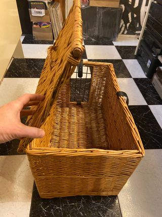 Transportín mimbre gato/perro pequeño