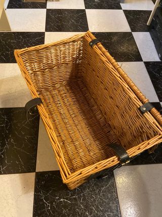 Transportín mimbre gato/perro pequeño