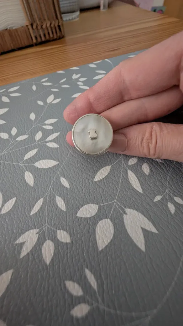 Anillo Tous Plata y Nácar Oso