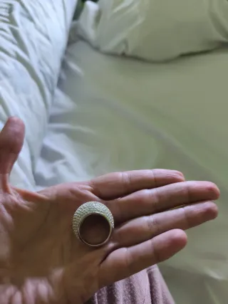 Anillo Swarovski Sublima Grande Baño Rodio