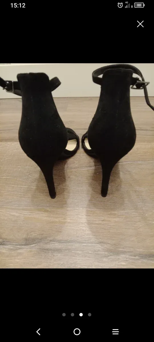 Sandalias Graceland tacón ante negro