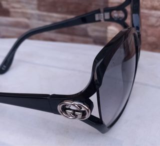 Gafas de Sol Gucci Originales Negras/Grises