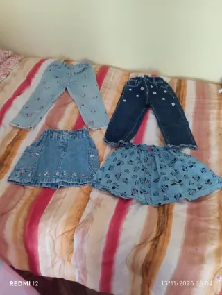 Gonnellina e jeans Mini  per bambina fagottino