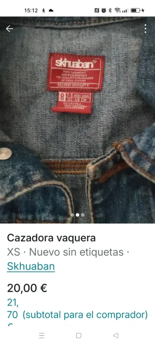 Cazadora vaquera azul