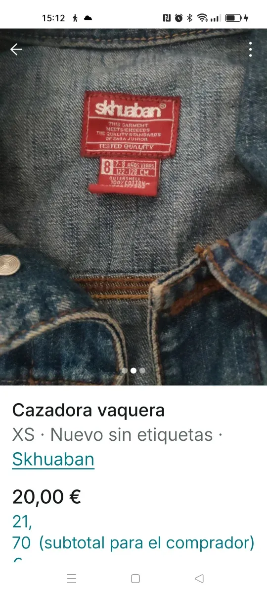 Cazadora vaquera azul