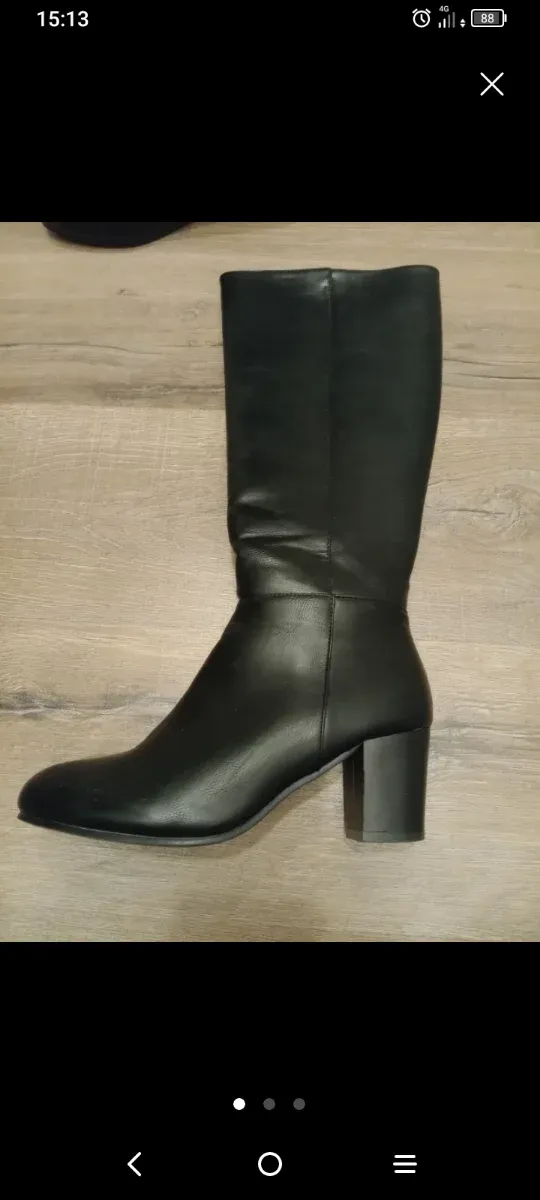 Botas altas negras tacón