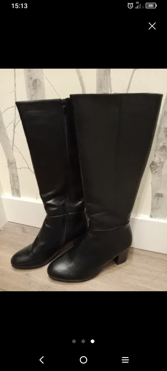 Botas altas negras tacón