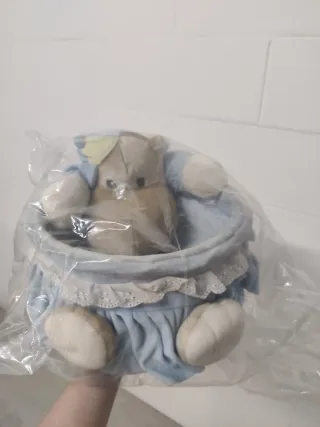 Cestino portaoggetti orsetto neonato