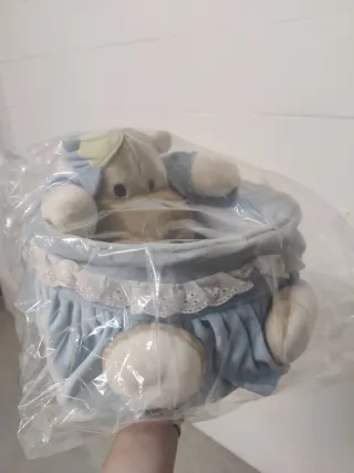 Cestino portaoggetti orsetto neonato