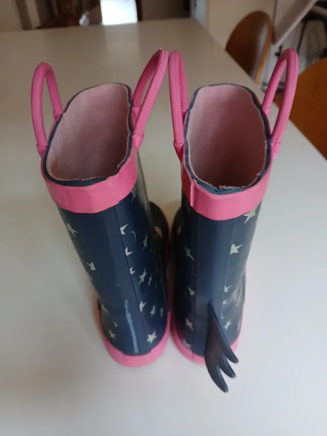 Botas agua niña T.29 unicornio estrellas