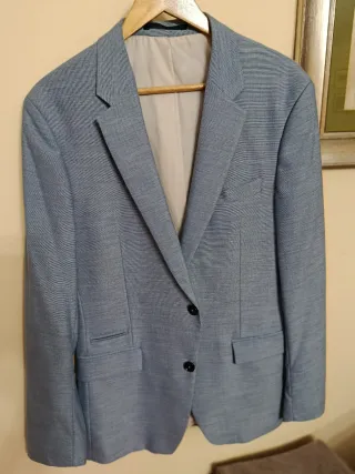 Traje Zara Chaqueta y Pantalón Azul