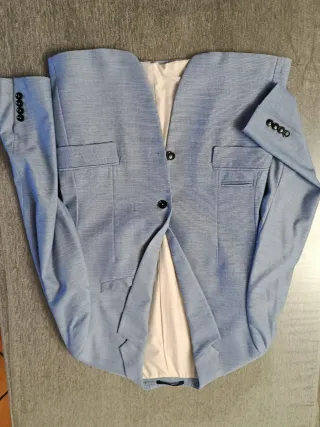 Traje Zara Chaqueta y Pantalón Azul
