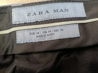 Traje Zara Chaqueta y Pantalón Azul