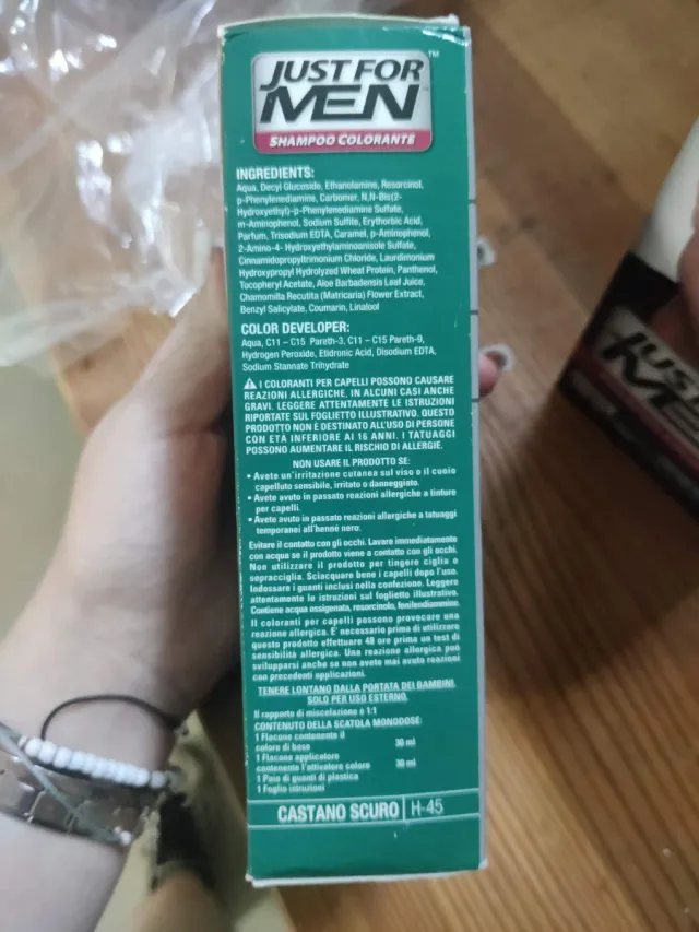 Just For Men Shampoo Colorante Castano Scuro H-45