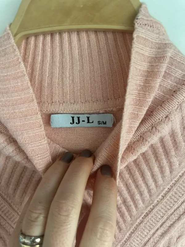 Jersey rosa cuello alto talla S-M