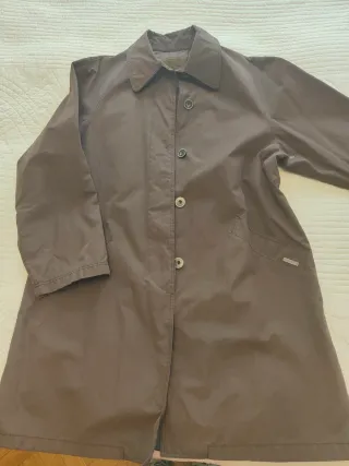 Gabardina mujer marrón